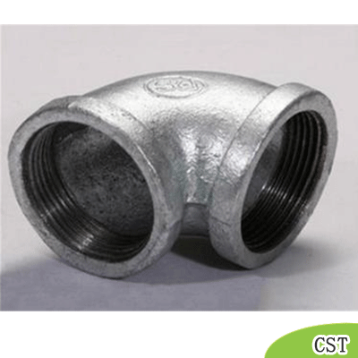 malleable iron pipe 90 elbow