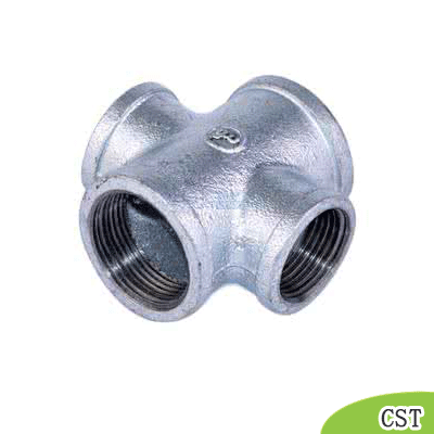 malleable iron pipe cross