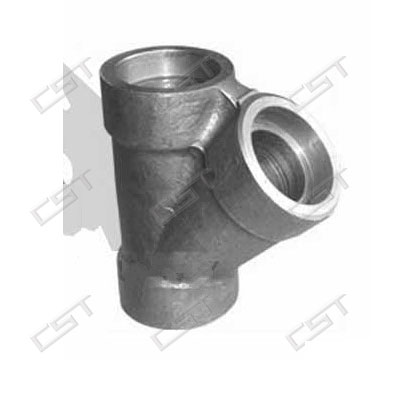 Malleable iron Y pipe tee
