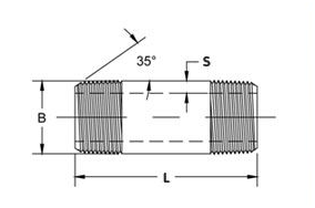 DIN2982 BS EN10241 Pipe Nipples