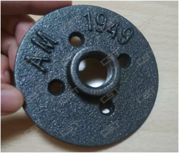 Malleable cast iron floor flange